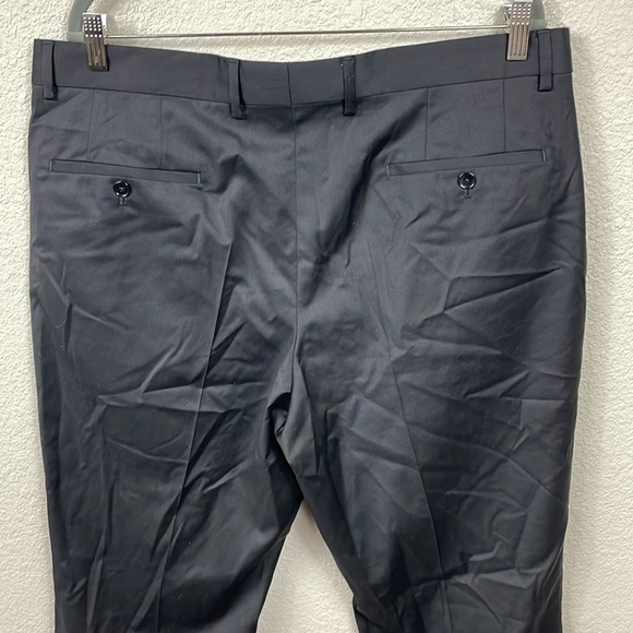 New BOSS Hugo Boss H Huge Dress Pants Black Wool - Picture 4 of 12